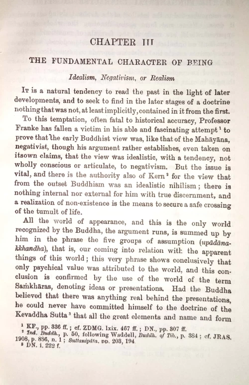 Buddhist Philosophy in India and Ceylon